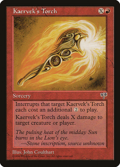 Magic the Gathering Card - Kaervek's Torch - MTG Circle