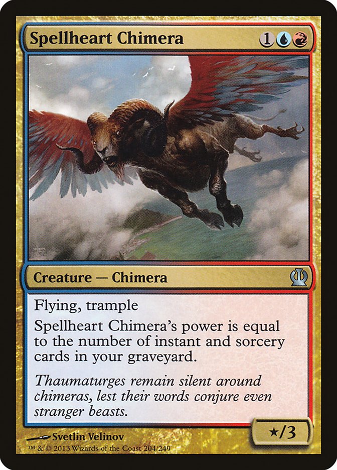 Magic the Gathering Card - Spellheart Chimera - MTG Circle