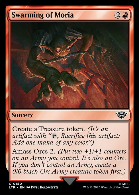 Magic the Gathering Card - Swarming of Moria - MTG Circle