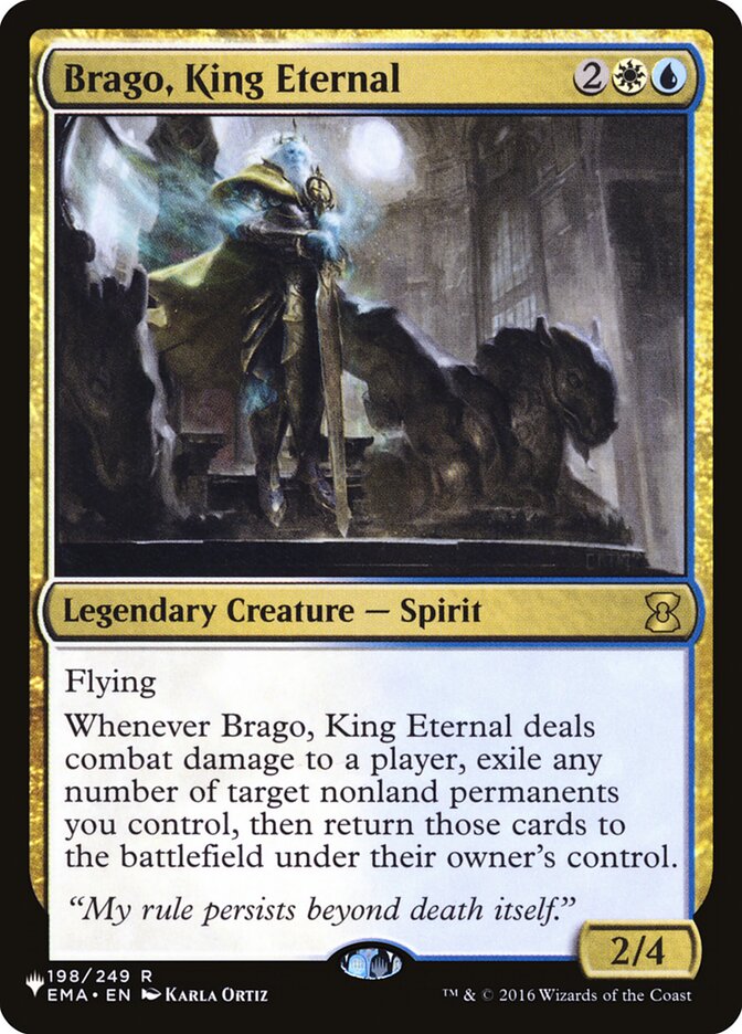 Magic the Gathering Card - Brago, King Eternal - MTG Circle