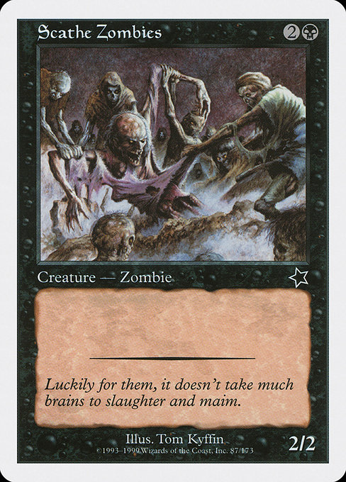Magic the Gathering Card - Scathe Zombies - MTG Circle