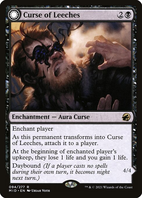 Magic the Gathering Card - Curse of Leeches - MTG Circle