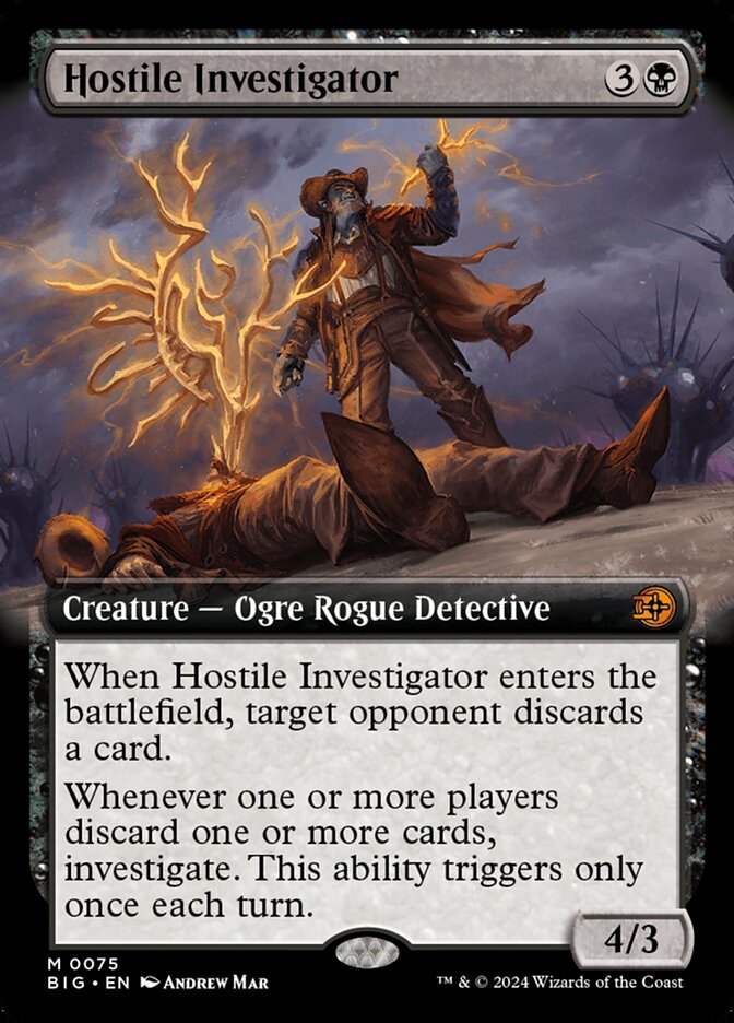 Magic the Gathering Card - Hostile Investigator - MTG Circle