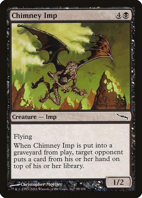 Magic the Gathering Card - Chimney Imp - MTG Circle