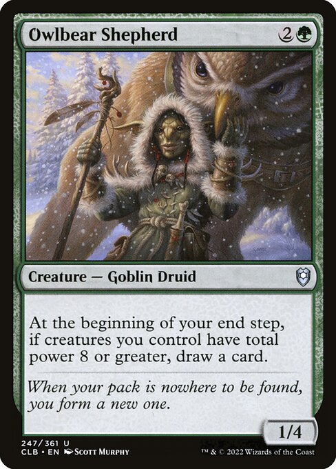 Magic the Gathering Card - Owlbear Shepherd - MTG Circle