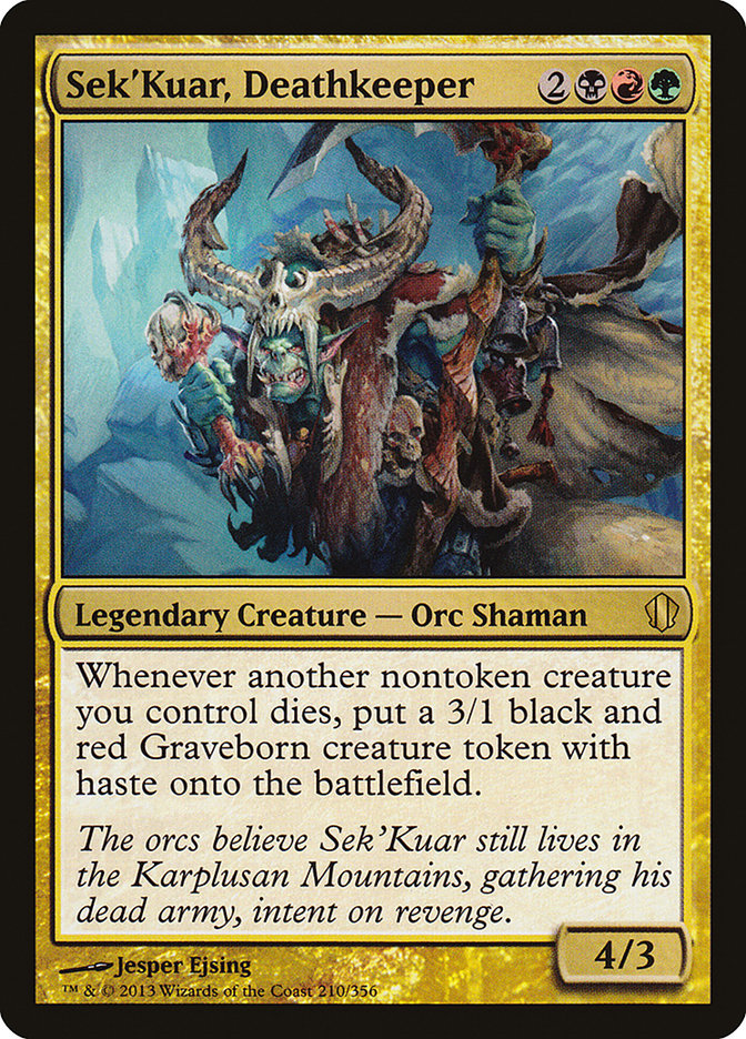 Magic the Gathering Card - Sek'Kuar, Deathkeeper - MTG Circle