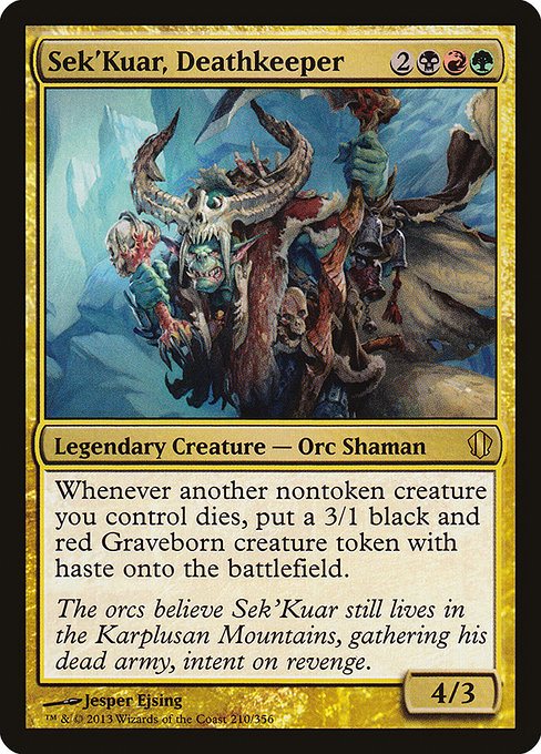 Magic the Gathering Card - Sek'Kuar, Deathkeeper - MTG Circle