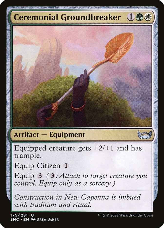 Magic the Gathering Card - Ceremonial Groundbreaker - MTG Circle