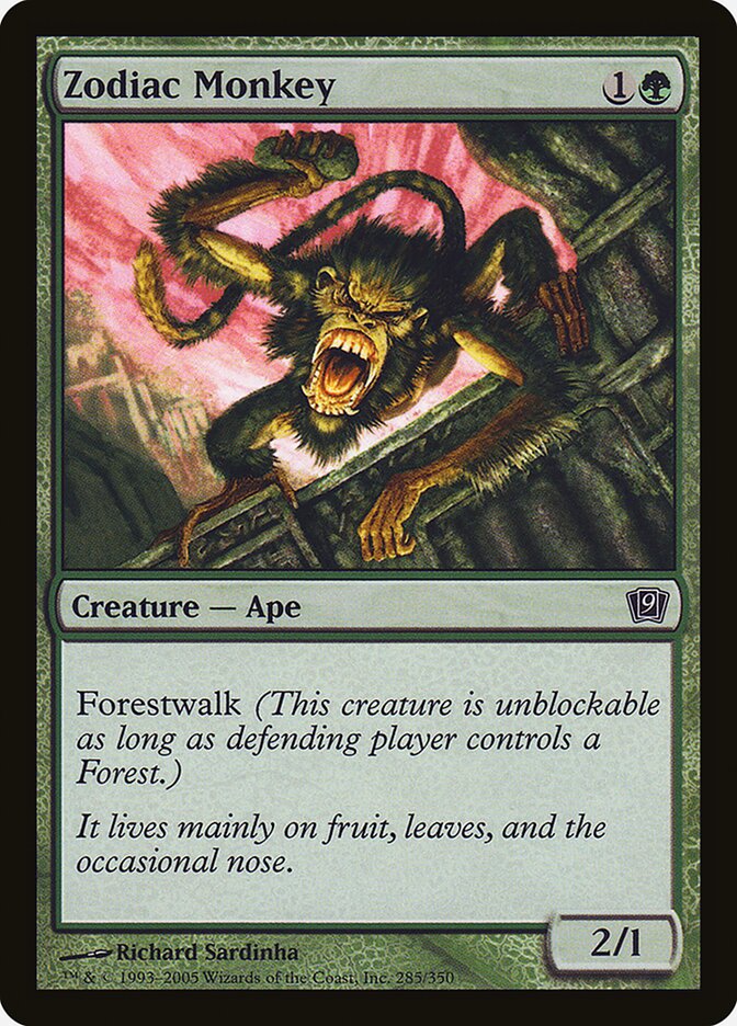 Magic the Gathering Card - Zodiac Monkey - MTG Circle