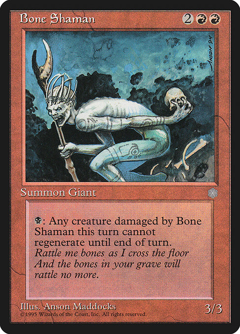 Magic the Gathering Card - Bone Shaman - MTG Circle