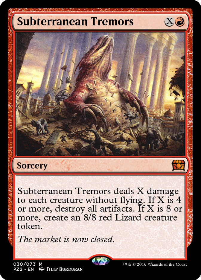 Magic the Gathering Card - Subterranean Tremors - MTG Circle