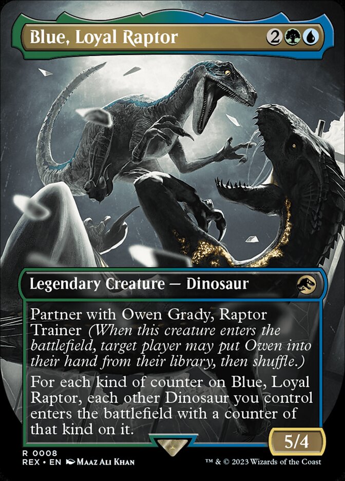 Magic the Gathering Card - Blue, Loyal Raptor - MTG Circle