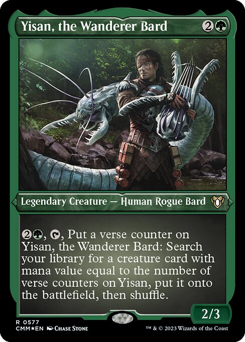 Magic the Gathering Card - Yisan, the Wanderer Bard - MTG Circle