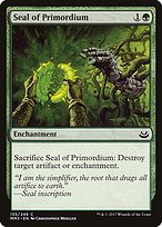 Magic the Gathering Card - Seal of Primordium - MTG Circle