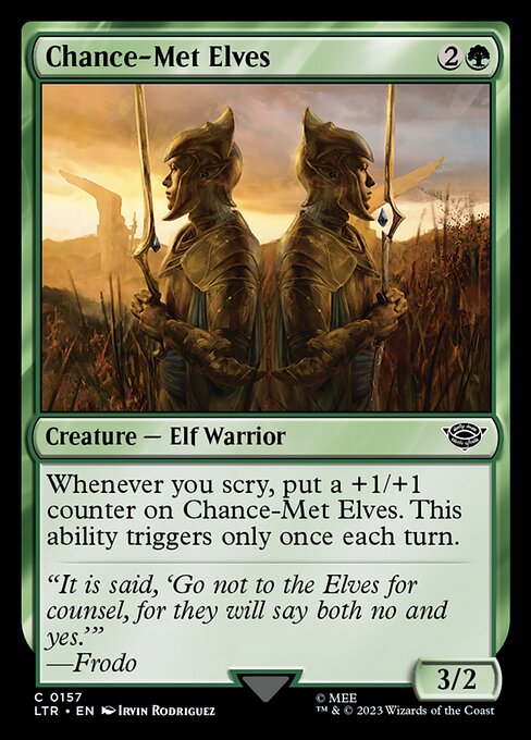 Magic the Gathering Card - Chance-Met Elves - MTG Circle