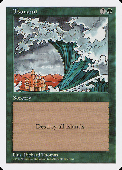 Magic the Gathering Card - Tsunami - MTG Circle