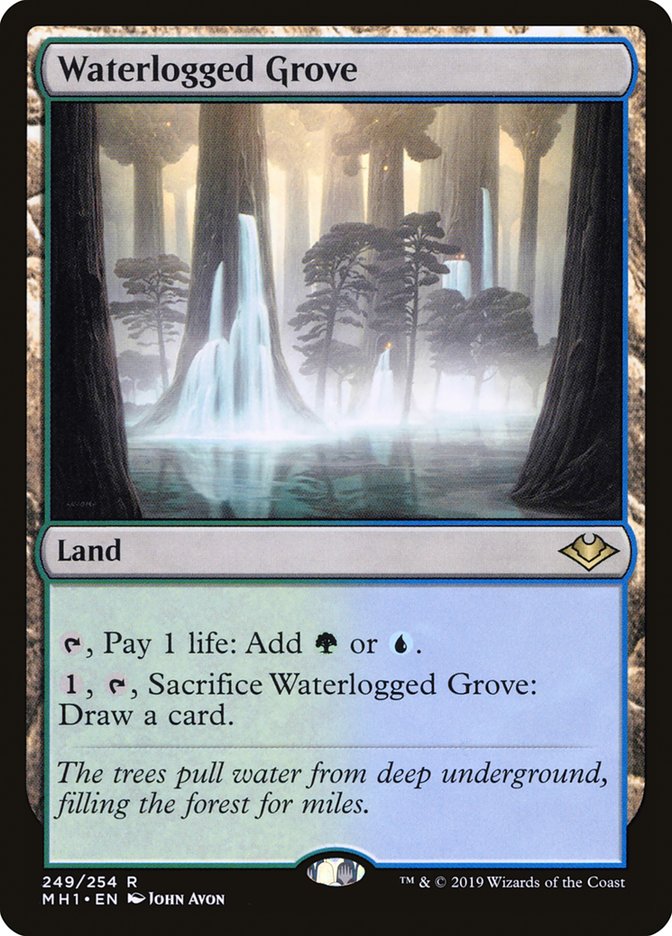 Magic the Gathering Card - Waterlogged Grove - MTG Circle