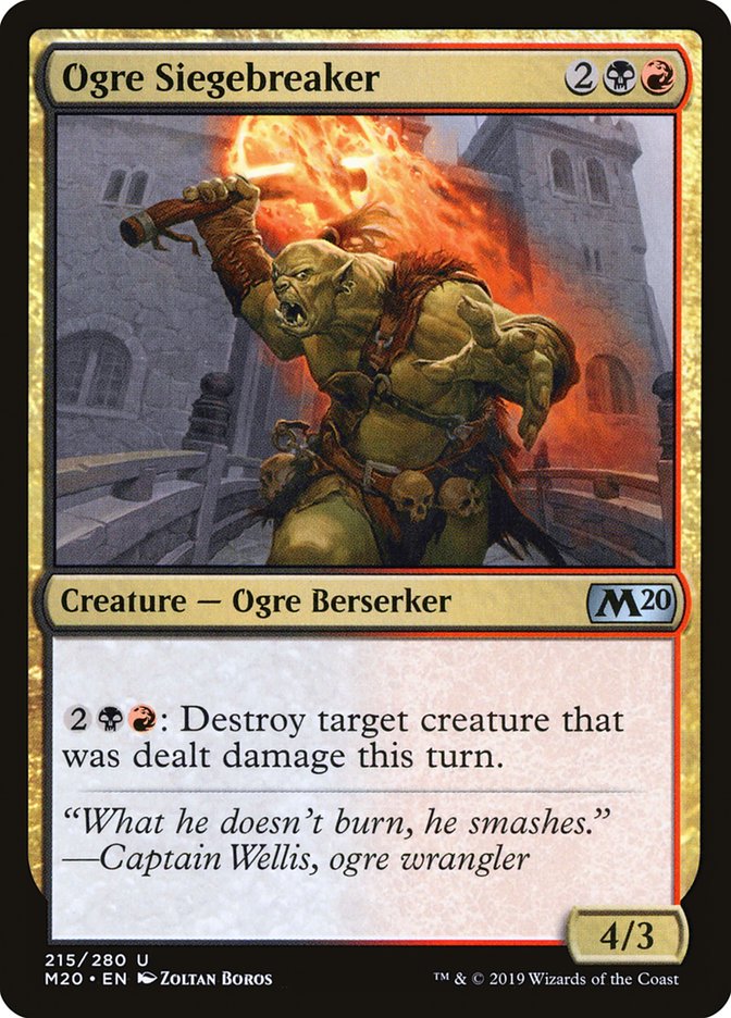 Magic the Gathering Card - Ogre Siegebreaker - MTG Circle