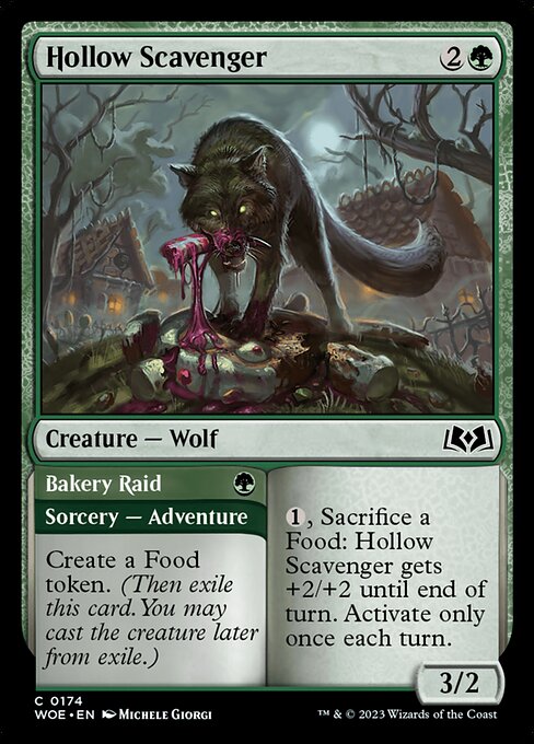Magic the Gathering Card - Hollow Scavenger // Bakery Raid - MTG Circle