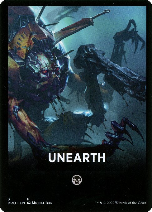 Magic the Gathering Card - Unearth (Theme) - MTG Circle
