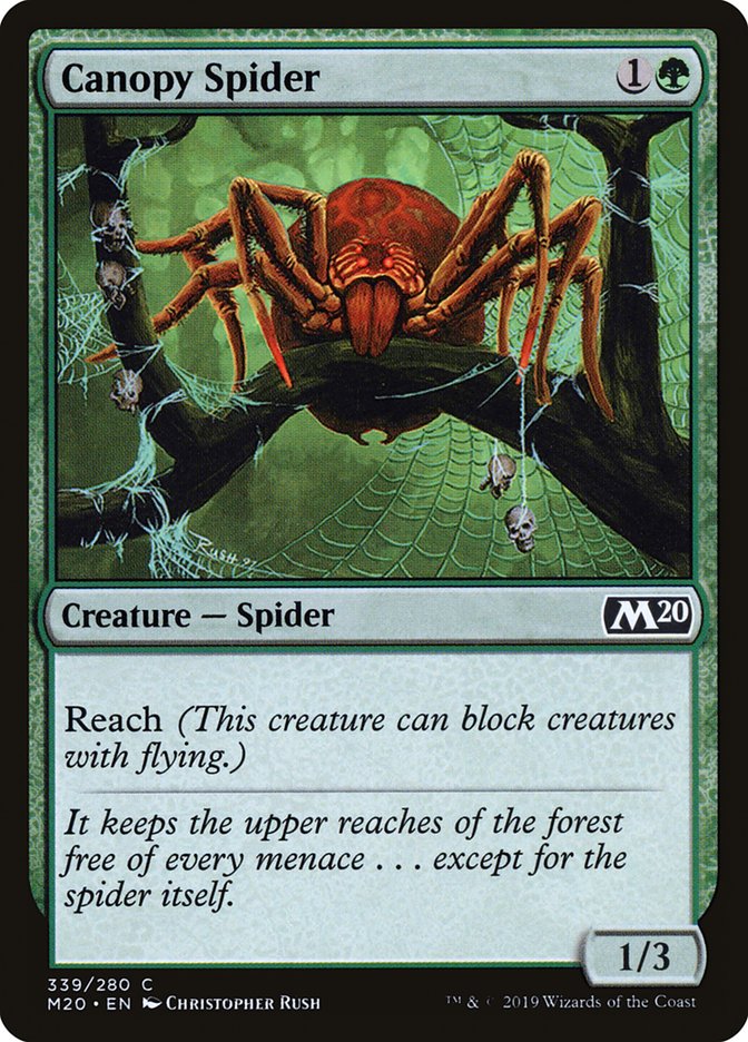 Magic the Gathering Card - Canopy Spider - MTG Circle