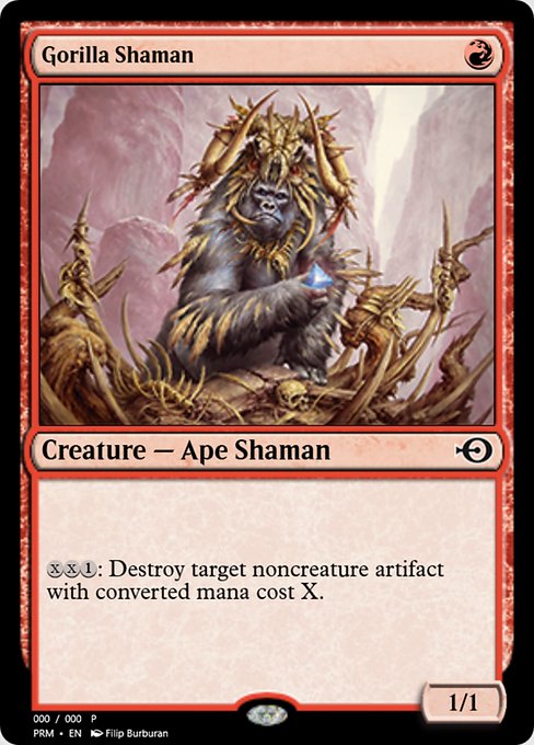 Magic the Gathering Card - Gorilla Shaman - MTG Circle
