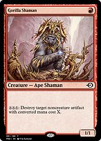 Magic the Gathering Card - Gorilla Shaman - MTG Circle