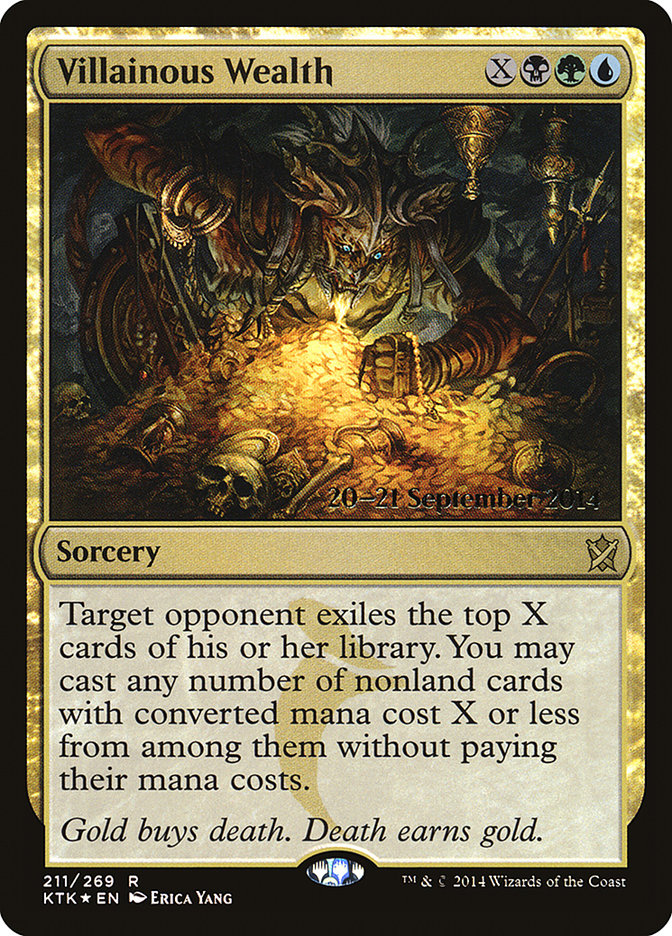 Magic the Gathering Card - Villainous Wealth - MTG Circle