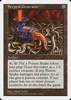 Magic the Gathering Card - Serpent Generator - MTG Circle