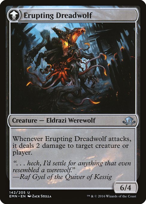 Magic the Gathering Card - Erupting Dreadwolf - MTG Circle