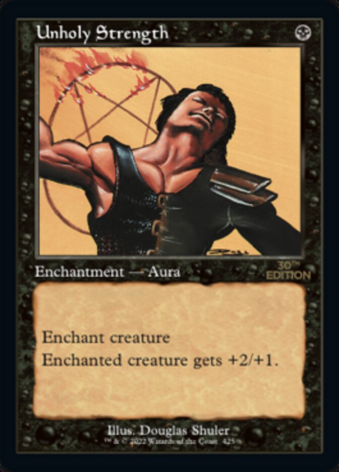 Magic the Gathering Card - Unholy Strength - MTG Circle