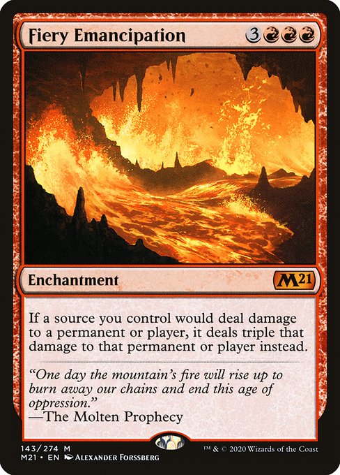 Magic the Gathering Card - Fiery Emancipation - MTG Circle