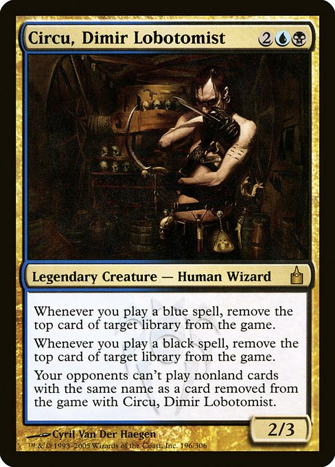 Magic the Gathering Card - Circu, Dimir Lobotomist - MTG Circle