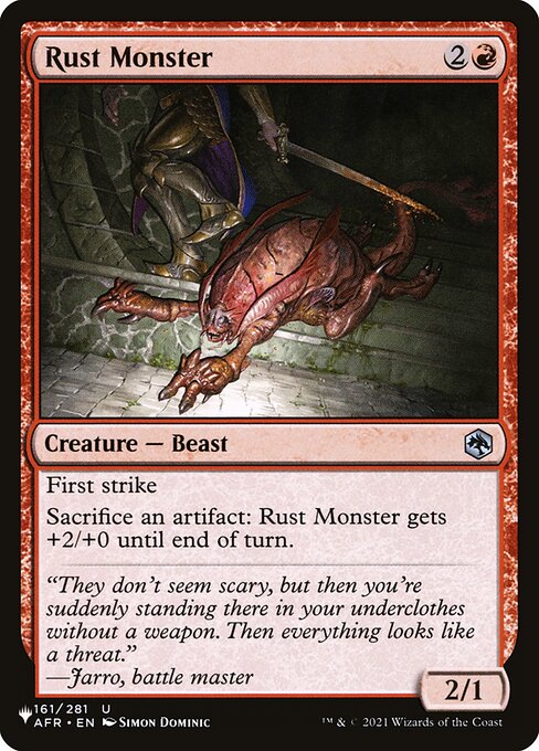 Magic the Gathering Card - Rust Monster - MTG Circle