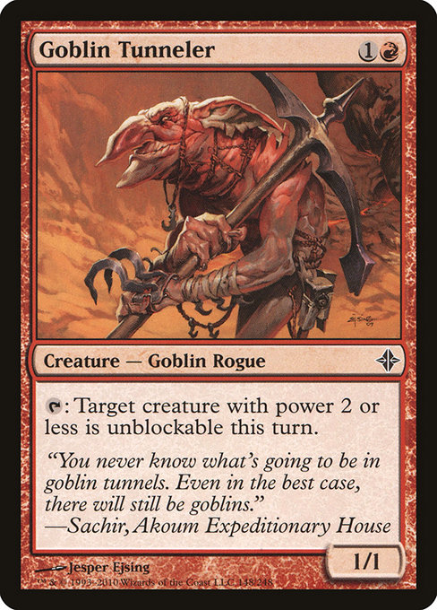 Magic the Gathering Card - Goblin Tunneler - MTG Circle