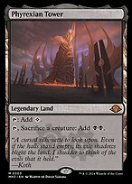 Magic the Gathering Card - Phyrexian Tower - MTG Circle