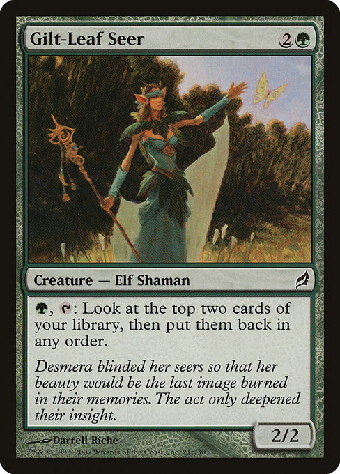 Magic the Gathering Card - Gilt-Leaf Seer - MTG Circle