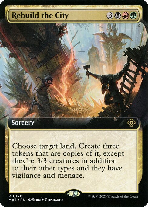 Magic the Gathering Card - Rebuild the City - MTG Circle