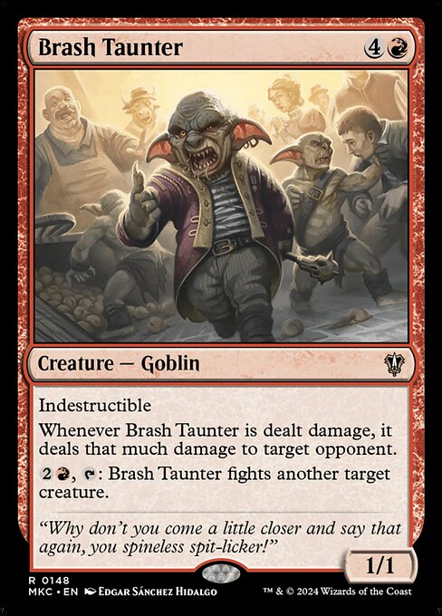 Magic the Gathering Card - Brash Taunter - MTG Circle