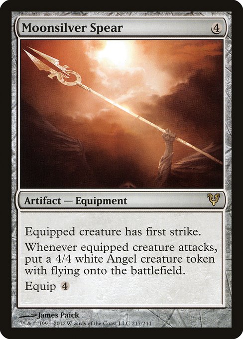 Magic the Gathering Card - Moonsilver Spear - MTG Circle