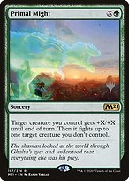 Magic the Gathering Card - Primal Might - MTG Circle