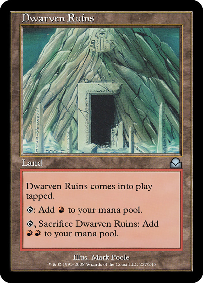 Magic the Gathering Card - Dwarven Ruins - MTG Circle
