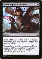 Magic the Gathering Card - Foul-Tongue Invocation - MTG Circle
