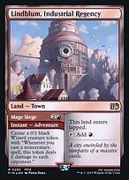 Magic the Gathering Card - Lindblum, Industrial Regency // Mage Siege - MTG Circle