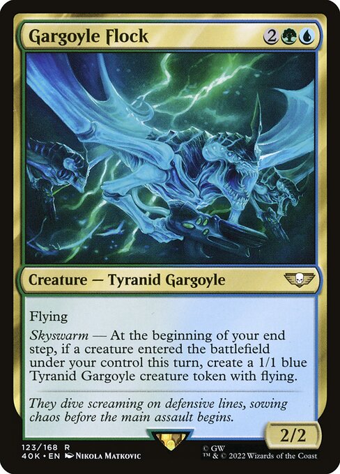 Magic the Gathering Card - Gargoyle Flock - MTG Circle