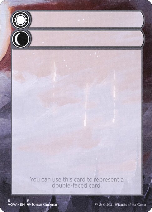 Magic the Gathering Card - Double-Faced Substitute Card - MTG Circle