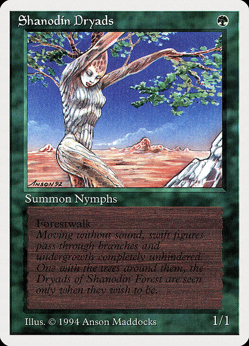 Magic the Gathering Card - Shanodin Dryads - MTG Circle