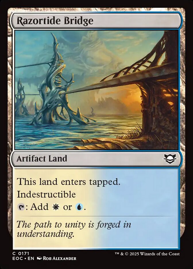 Magic the Gathering Card - Razortide Bridge - MTG Circle