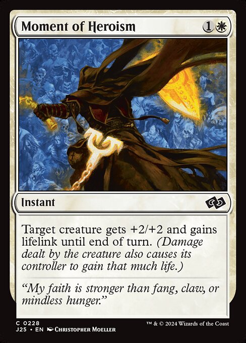 Magic the Gathering Card - Moment of Heroism - MTG Circle