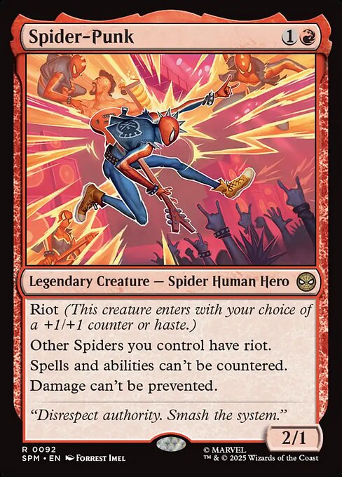 Magic the Gathering Card - Spider-Punk - MTG Circle